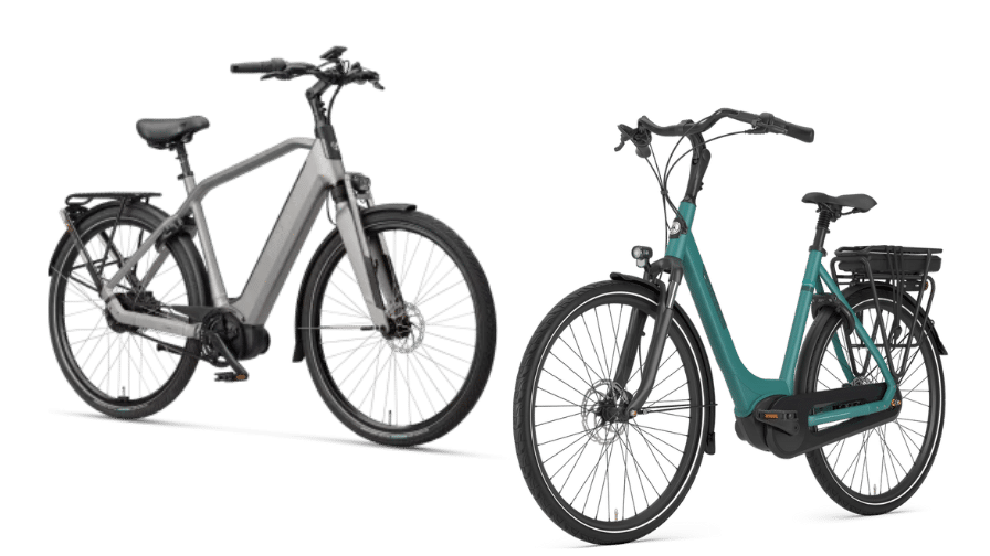 twee lease fietsen deelbaar