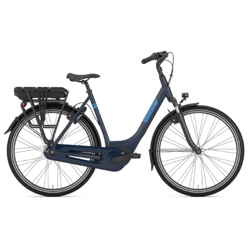 gazelle paris blauw met zwart